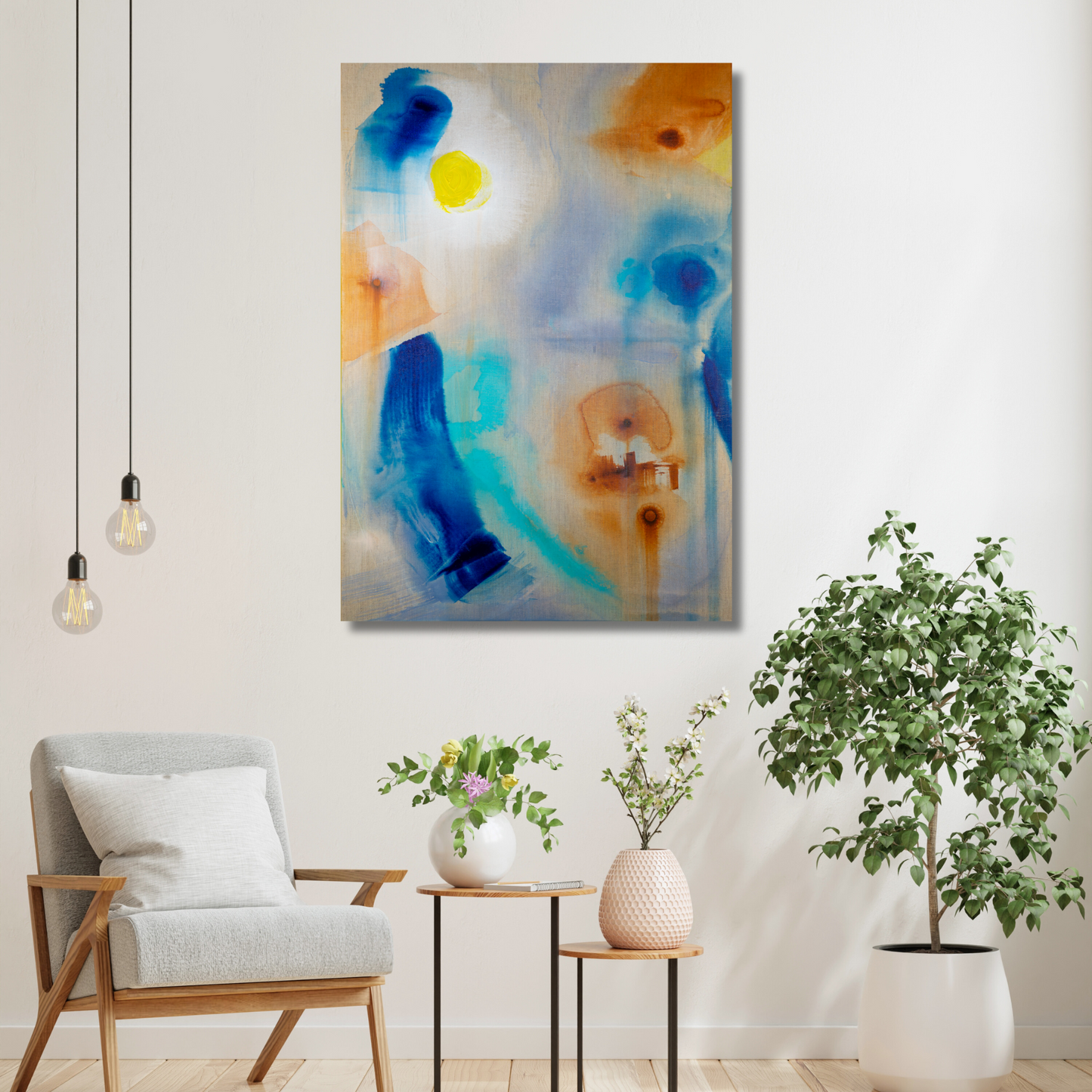 Heiter bis wolkig (canvas print)