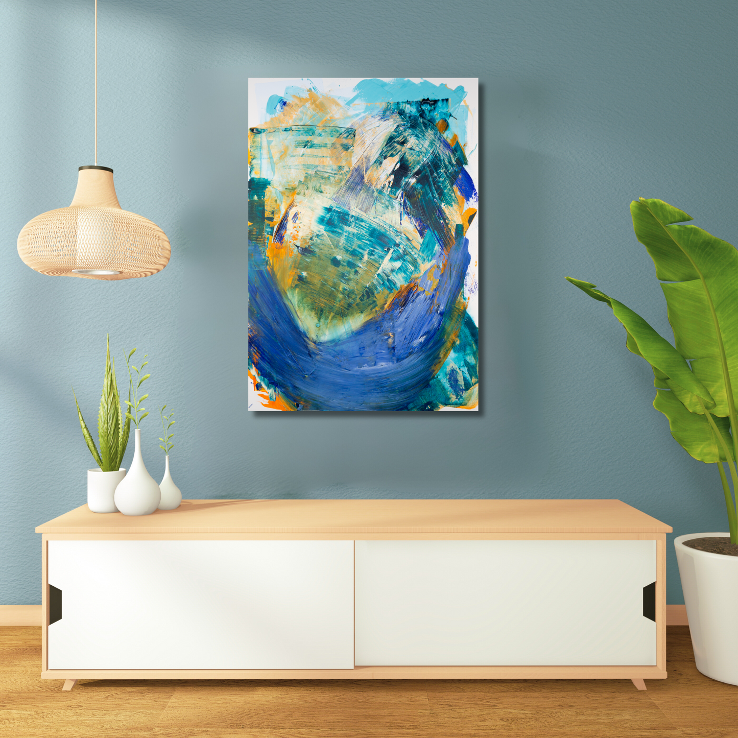 Peach Passion Fruit (canvas print)