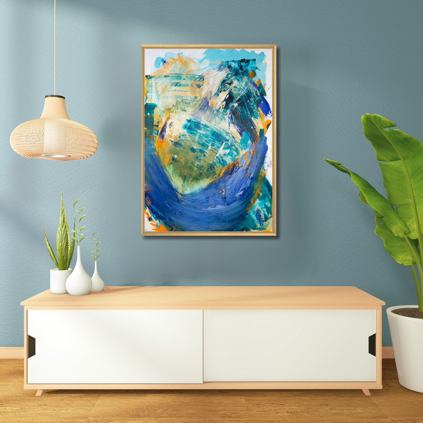 Peach Passion Fruit (canvas print)