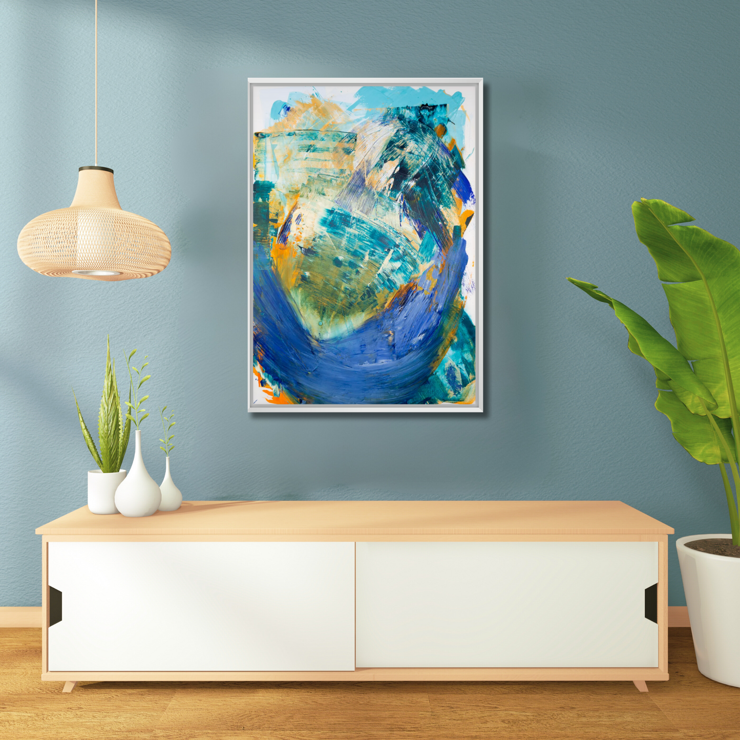 Peach Passion Fruit (canvas print)