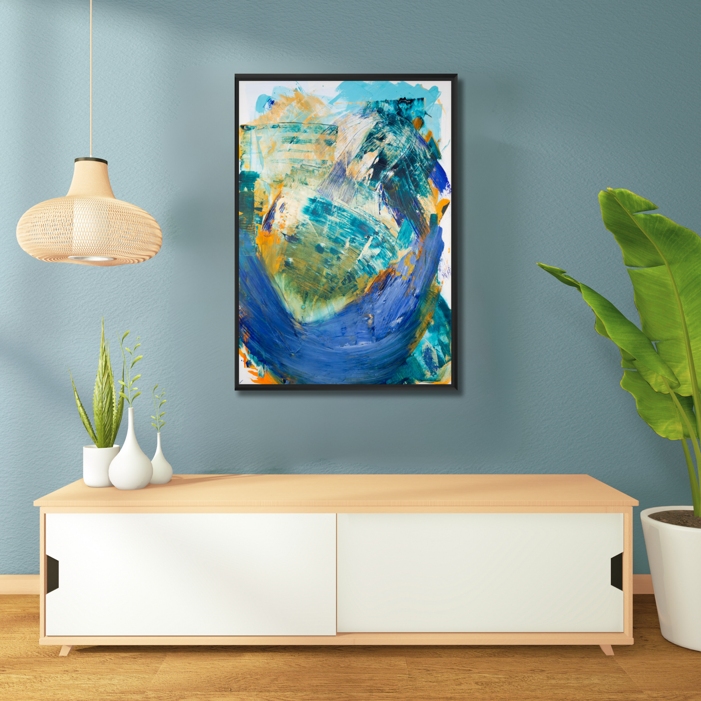 Peach Passion Fruit (canvas print)