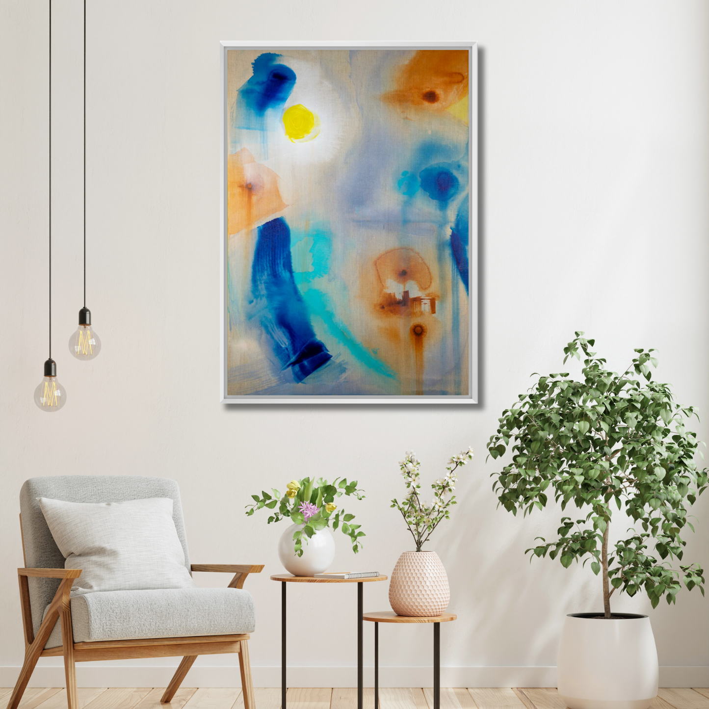 Heiter bis wolkig (canvas print)