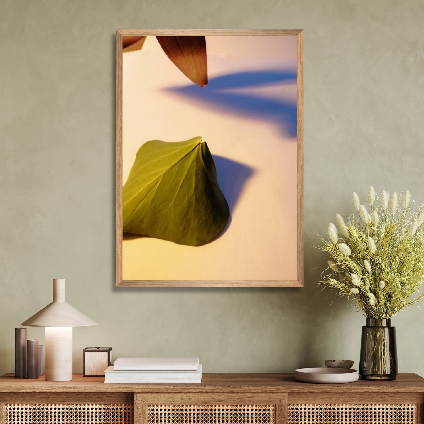 Photography print of plants with vivid colors, available as art print and canvas print.