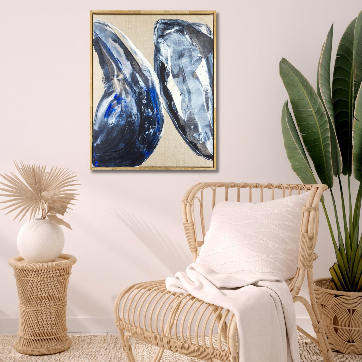 Collision - Max Lanzinger Artworks. Abstract painting on canvas in living room.