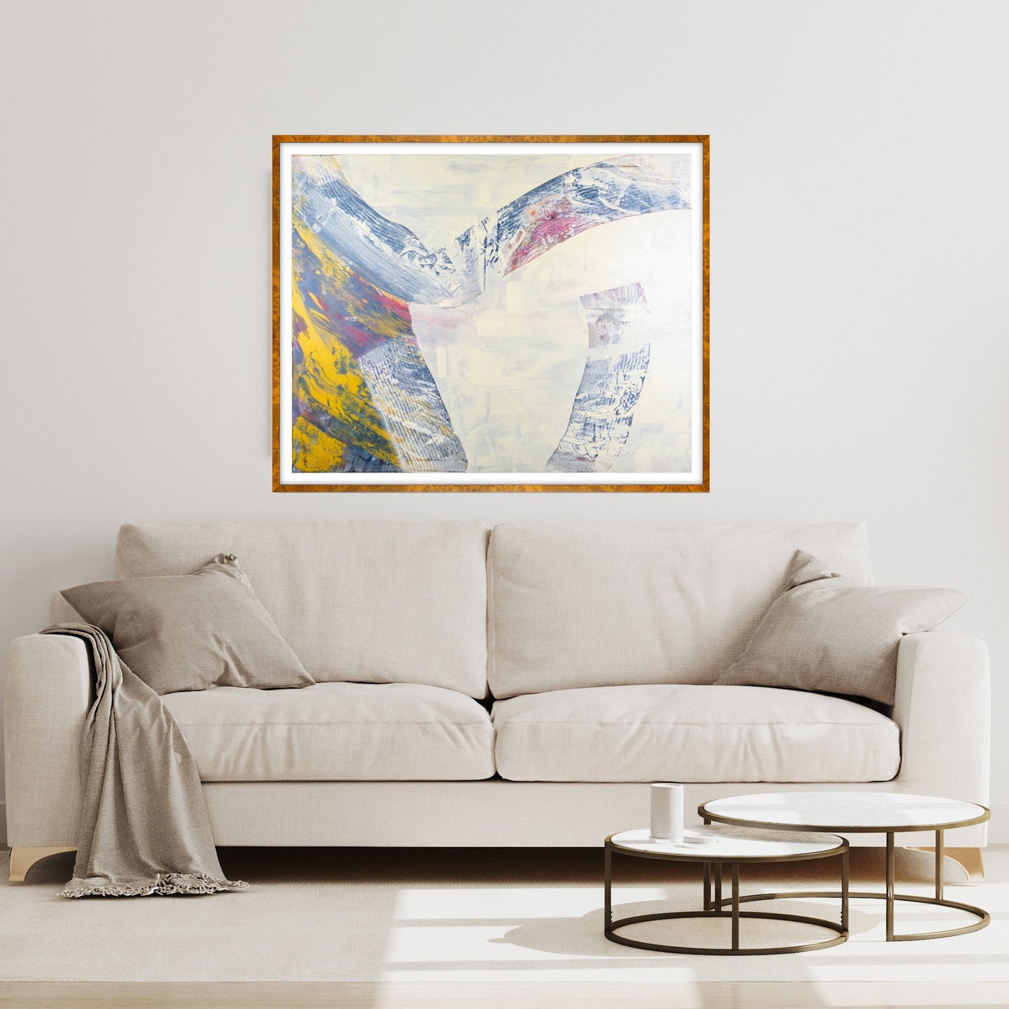 Detour - Max Lanzinger Artworks. Fine art print hanging on living room wall.